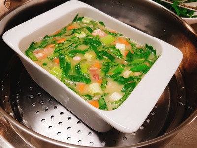 วิธีทำ ไข่ตุ๋นผักขมทรงเครื่องหมูสับ วิธีทำ ไข่ตุ๋นผักขมทรงเครื่องหมูสับ