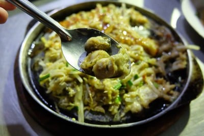 เมนูของร้าน คุณฮั้วหอยทอดกระทะร้อน