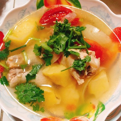 วิธีทำ ซุปไก่มันฝรั่ง