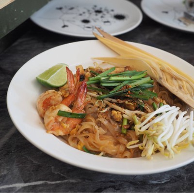 ผัดไทกุ้งสุก