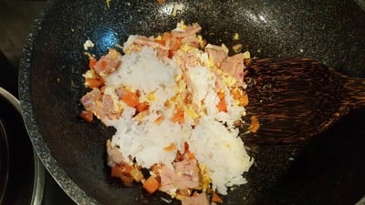 วิธีทำ ข้าวผัดแฮม