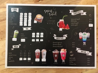 ป้ายราคาหรือสมุดเมนู