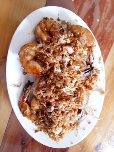 กุ้งทอดกระเทียม