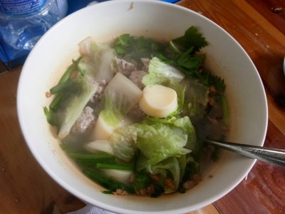 ต้มจืดเต้าหู้หมูสับ