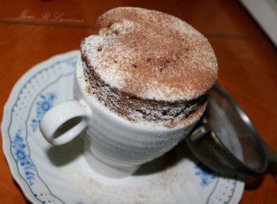 วิธีทำ Microwavable chocolate mug cake