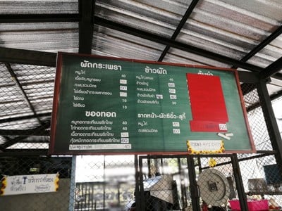 ป้ายราคาหรือสมุดเมนู