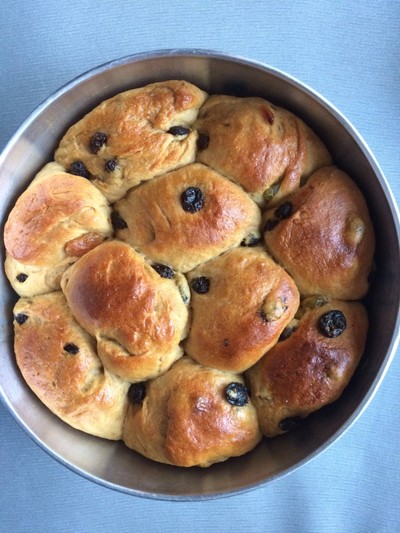 วิธีทำ ขนมปังโฮลวีตลูกเกด