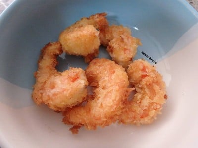 กุ้งชุบเกล็ดขนมปังทอด