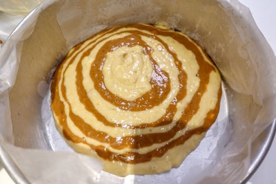 วิธีทำ Zebra Banana Cake