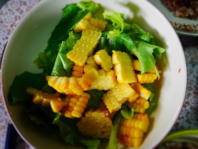 สลัดข้าวโพดน้ำใส