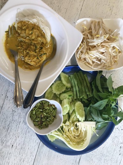 เมนูของร้าน บินหลา ขนมจีนน้ำยาปู