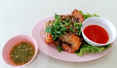 กุ้งทอดกระเทียม