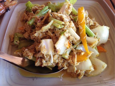 เนื้อปูผัดผงกะหรี่