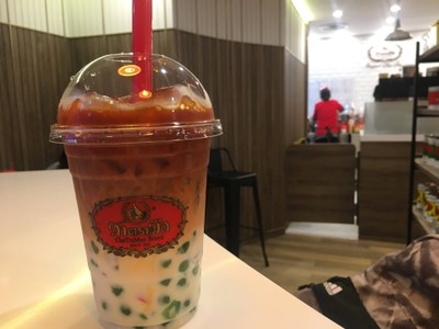 ชาไทยลาเต้ไข่มุกมรกต