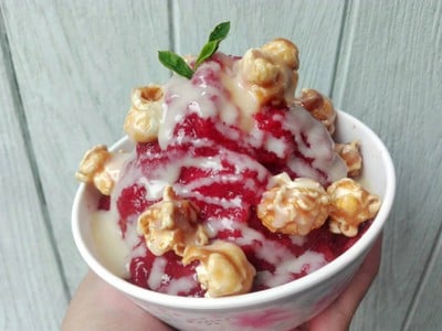  
🇰🇷 บิงซู 🍓 ป็อบคอร์นคาราเมล