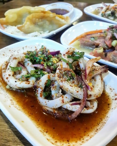 ลาบปลาหมึก