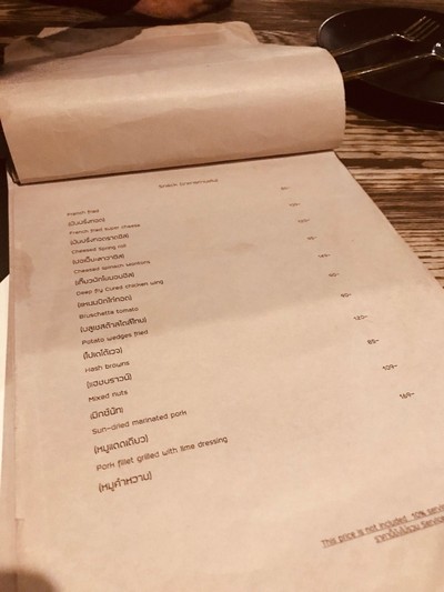 ป้ายราคาหรือสมุดเมนู