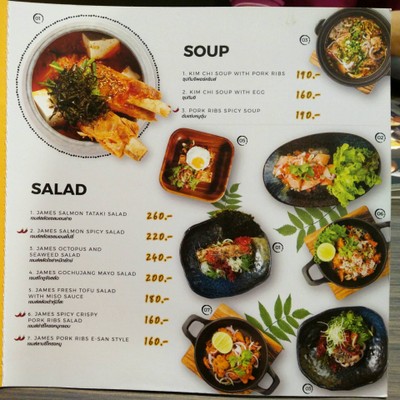 ป้ายราคาหรือสมุดเมนู