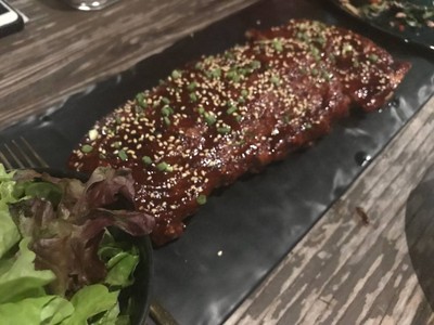 ซี่โครงหมูซอสเกาหลี
