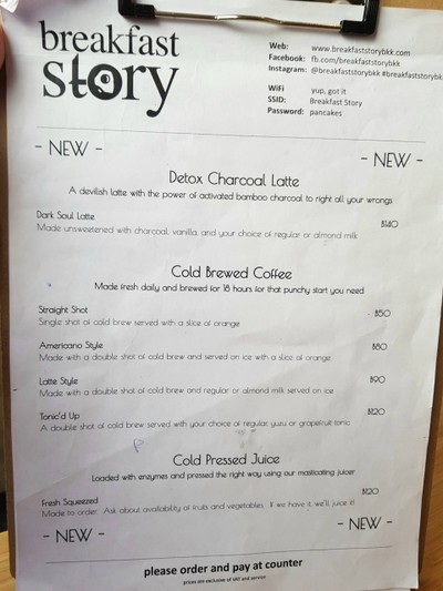 ป้ายราคาหรือสมุดเมนู