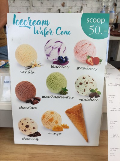 ป้ายราคาหรือสมุดเมนู