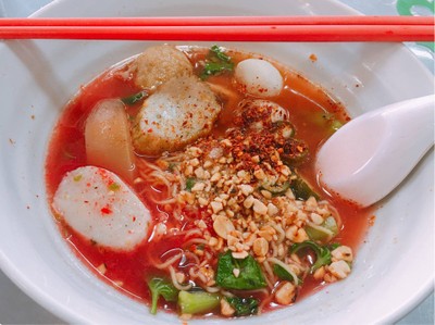 บะหมี่เย็นตาโฟต้มยำ