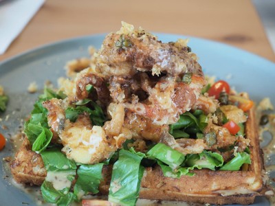 Soft Shell Crab Crack Waffle