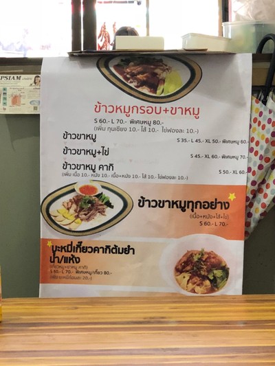 ป้ายราคาหรือสมุดเมนู