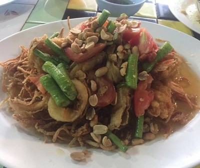 ส้มตำทอด