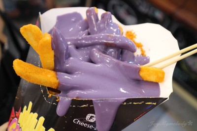 มันฝรั่งทอดราดชีสรสมันม่วง