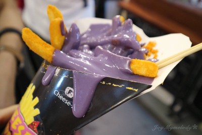 มันฝรั่งทอดราดชีสรสมันม่วง