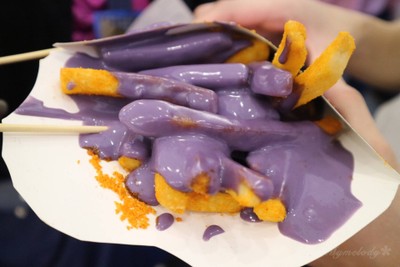 มันฝรั่งทอดราดชีสรสมันม่วง