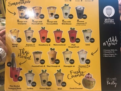 ป้ายราคาหรือสมุดเมนู