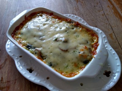 ผักโขมอบชีส