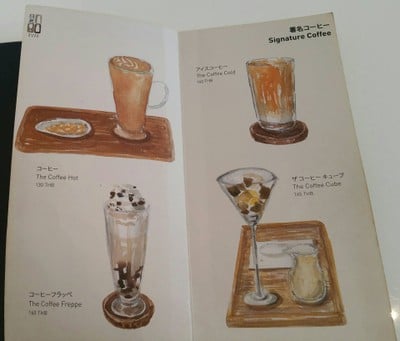 ป้ายราคาหรือสมุดเมนู