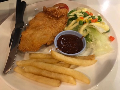 สเต็กไก่กรอบ