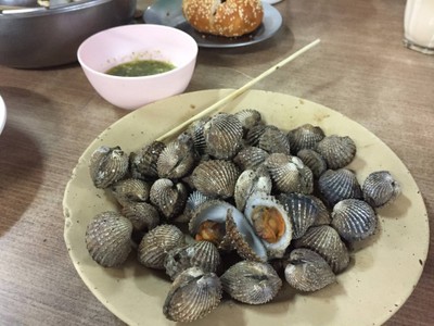 หอยแครงเผา