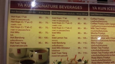 ป้ายราคาหรือสมุดเมนู