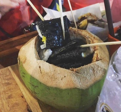 โรตีมะพร้าวชาร์โคล