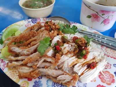 ข้าวมันไก่ตอน+ไก่ทอด