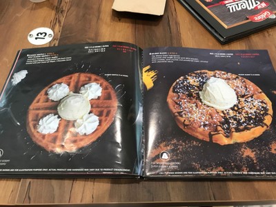 ป้ายราคาหรือสมุดเมนู