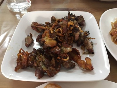 เครื่องในไก่ย่าง