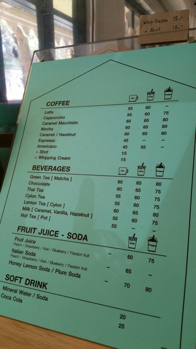 ป้ายราคาหรือสมุดเมนู