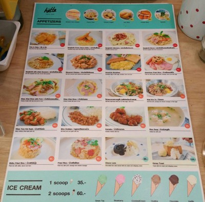 ป้ายราคาหรือสมุดเมนู