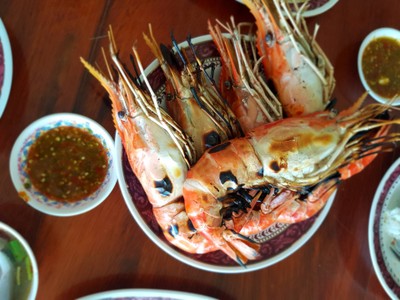 กุ้งแม่น้ำเผา