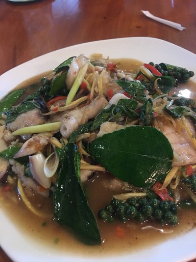 ปลาคังผัดฉ่า