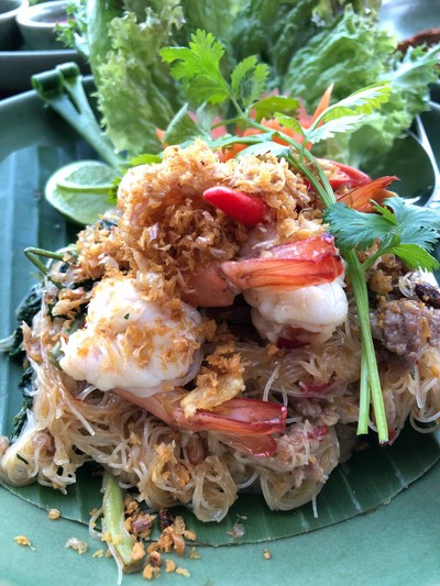 หมี่ผัดผักกะเฉด