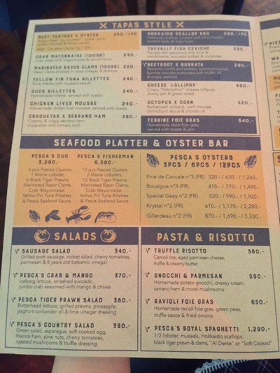 ป้ายราคาหรือสมุดเมนู