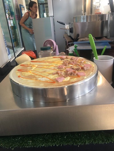 เครปทูน่า แฮม ราดซอสพริก