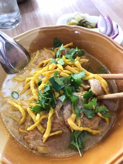 เมนูของร้าน ข้าวซอยศรีพรรณ เชียงใหม่